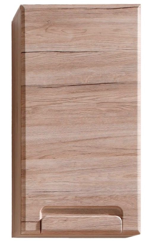 Armoire de toilette 1 porte chêne San Remo Aurel 37 cm - Photo n°1