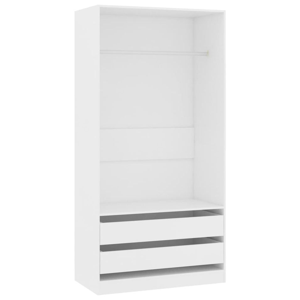 Armoire dressing 1 penderie 2 tiroirs 100 cm - Collection Kodok - Photo n°3