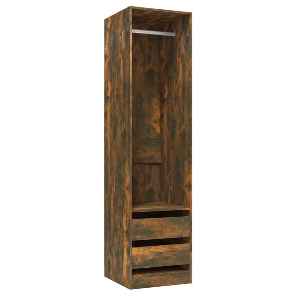 Armoire dressing 1 penderie 2 tiroirs 50 cm - Collection Kodok - Photo n°1