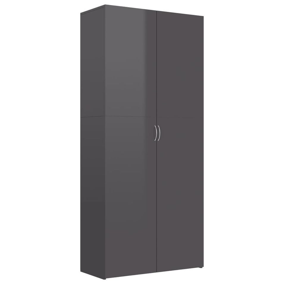 Armoire en bois 2 portes multifonctions Bakari 80 cm - Pratique et sobre - Photo n°1