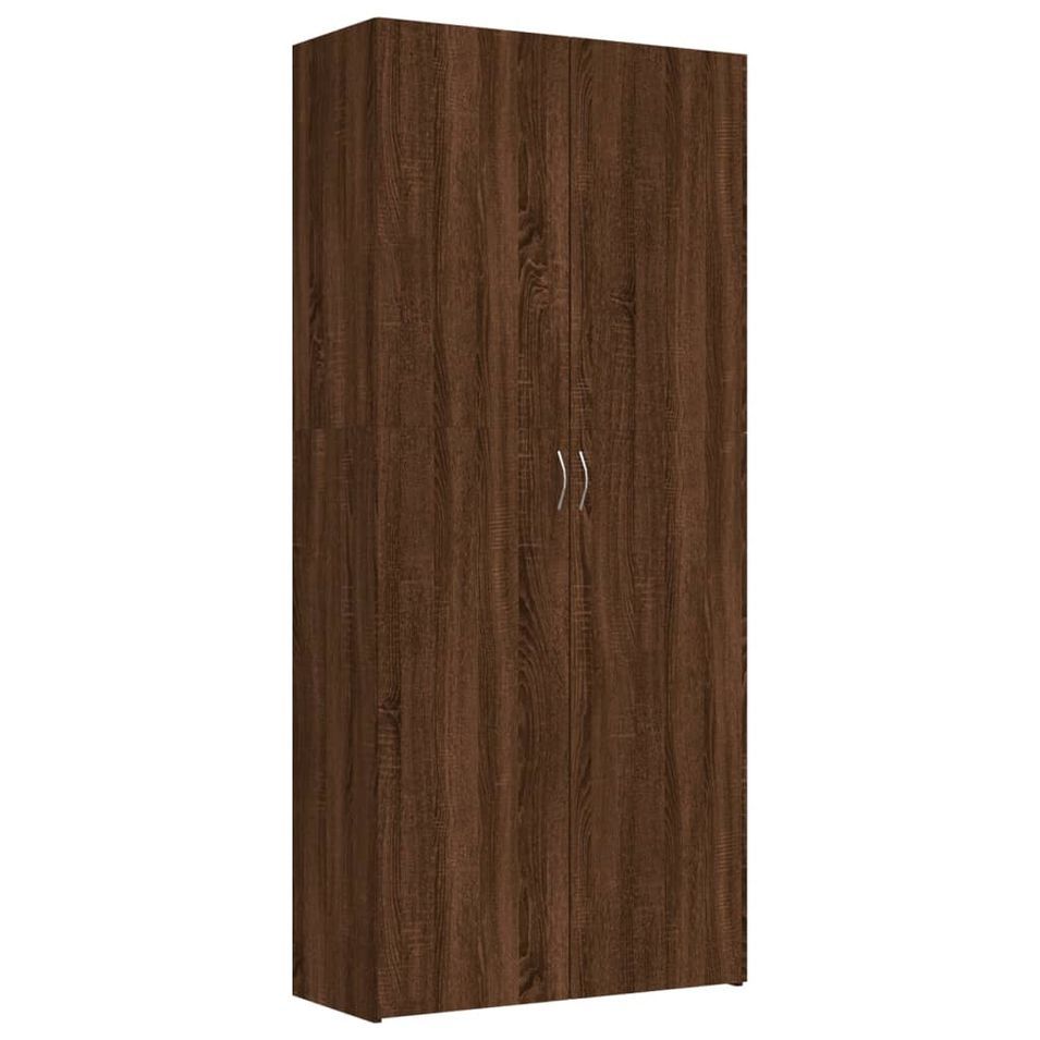 Armoire en bois 2 portes multifonctions Bakari 80 cm - Pratique et sobre - Photo n°1
