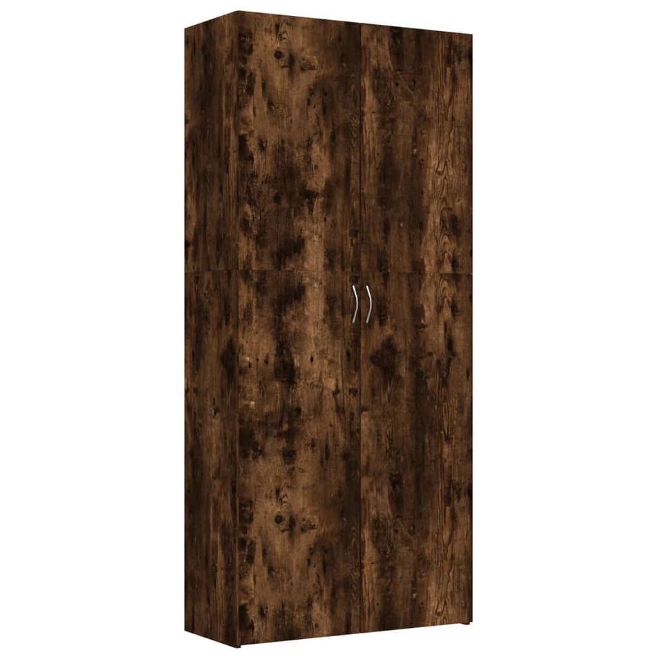 Armoire en bois 2 portes multifonctions Bakari 80 cm - Pratique et sobre - Photo n°1