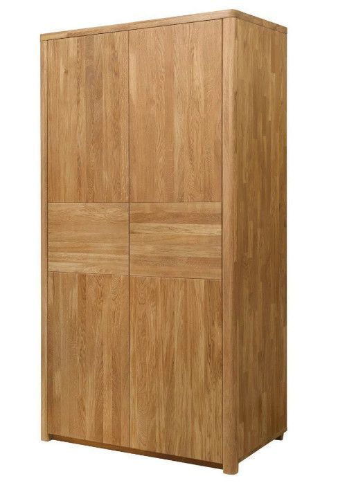 Armoire en chêne massif 2 portes Eliza 108 cm - Photo n°1