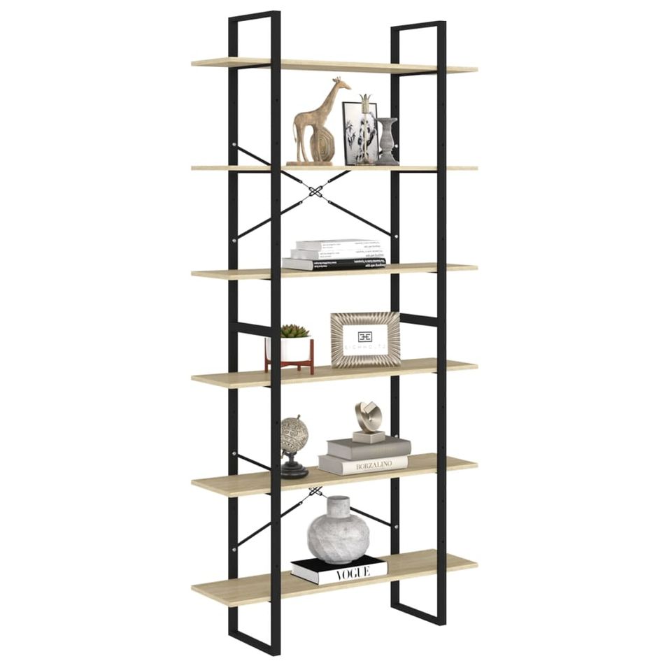 Armoire haute Chêne sonoma 100x30x210 cm - Photo n°1