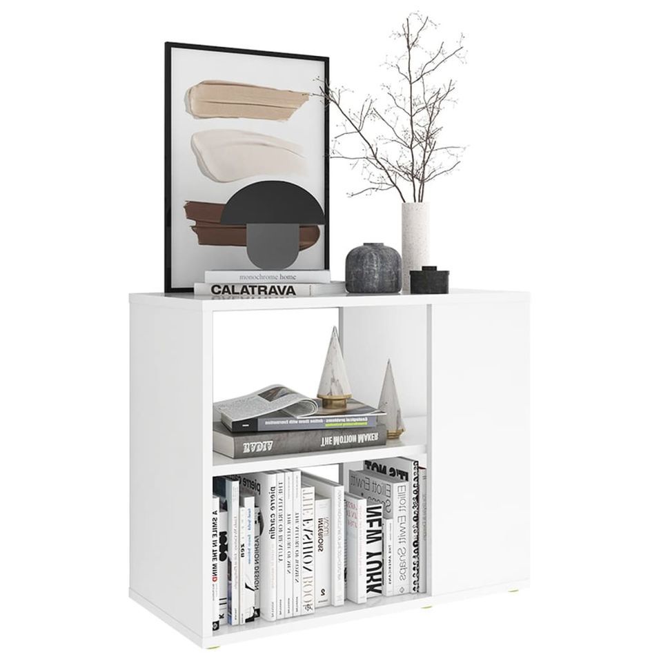 Armoire latérale Blanc 60x30x50 cm - Photo n°1