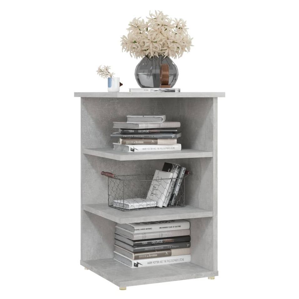 Armoire latérale Gris béton 35x35x55 cm - Photo n°1