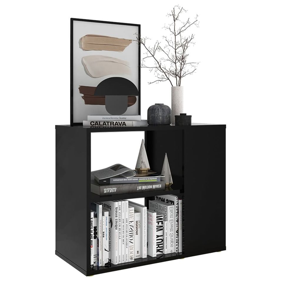 Armoire latérale Noir 60x30x50 cm - Photo n°1