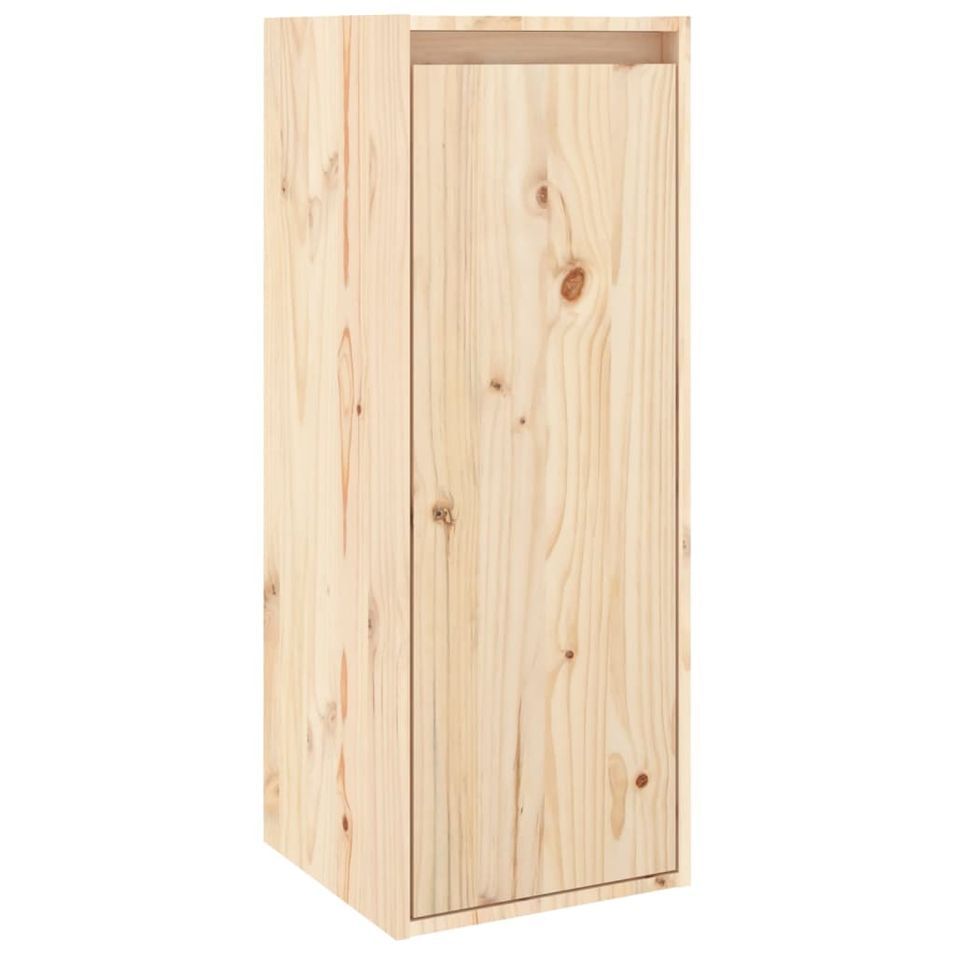Armoire murale 30x30x80 cm Bois de pin massif - Photo n°1