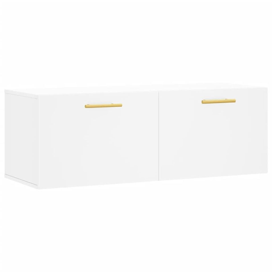 Armoire murale blanc 100x36,5x35 cm bois d'ingénierie - Photo n°1