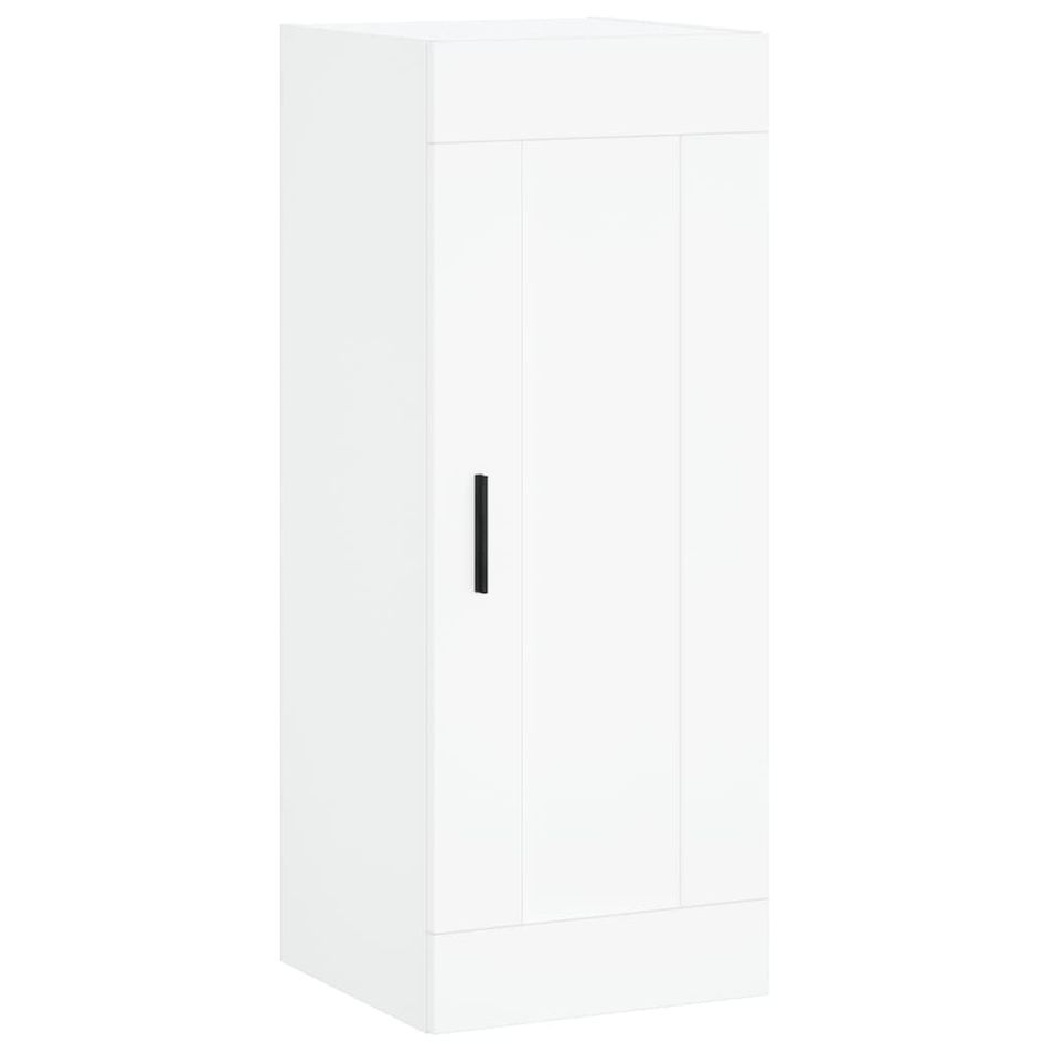 Armoire murale blanc 34,5x34x90 cm bois d'ingénierie - Photo n°1