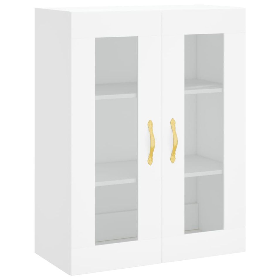 Armoire murale blanc 69,5x34x90 cm - Photo n°1