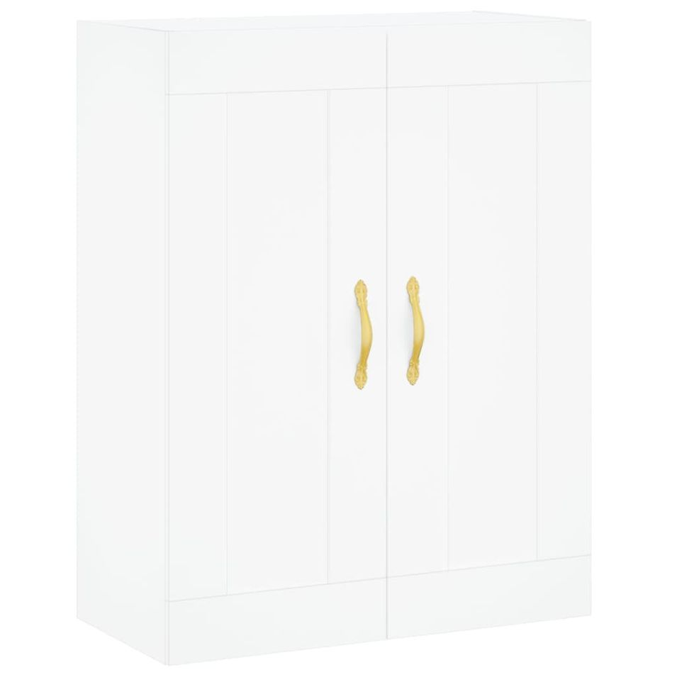 Armoire murale blanc 69,5x34x90 cm bois d'ingénierie - Photo n°1
