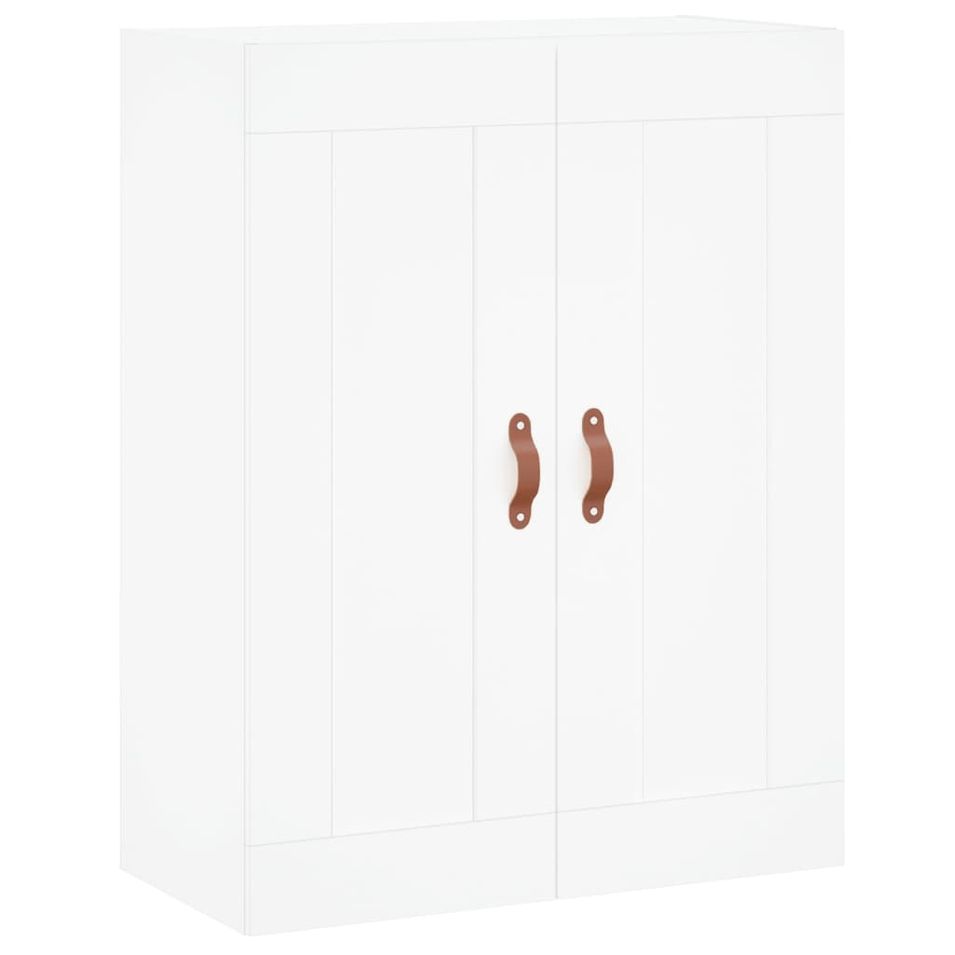 Armoire murale blanc 69,5x34x90 cm bois d'ingénierie - Photo n°1