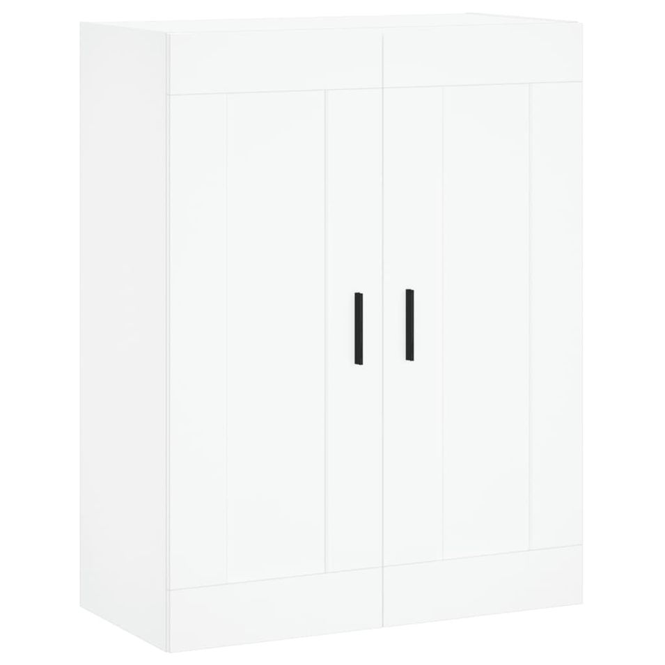 Armoire murale blanc 69,5x34x90 cm bois d'ingénierie - Photo n°1