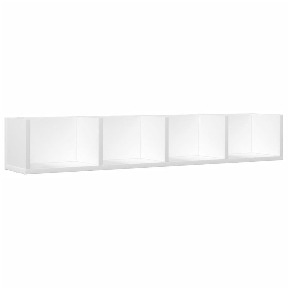 Armoire murale blanc 99x18x16,5 cm bois d'ingénierie - Photo n°1