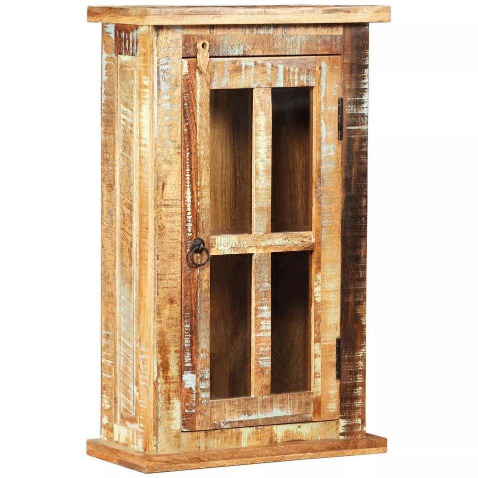 Armoire murale Bois massif de récupération 44 x 21 x 72 cm - Photo n°1