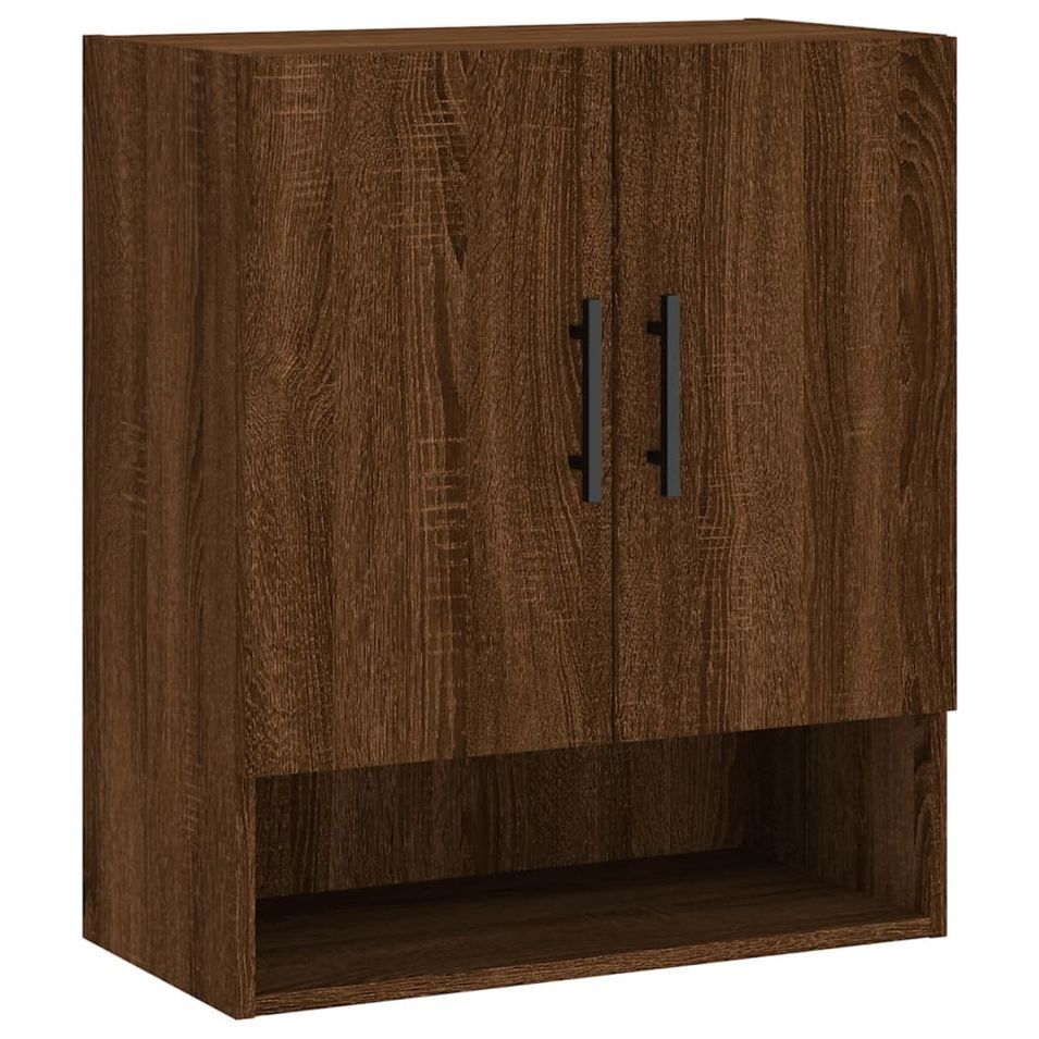 Armoire murale chêne marron 60x31x70 cm bois d'ingénierie - Photo n°1