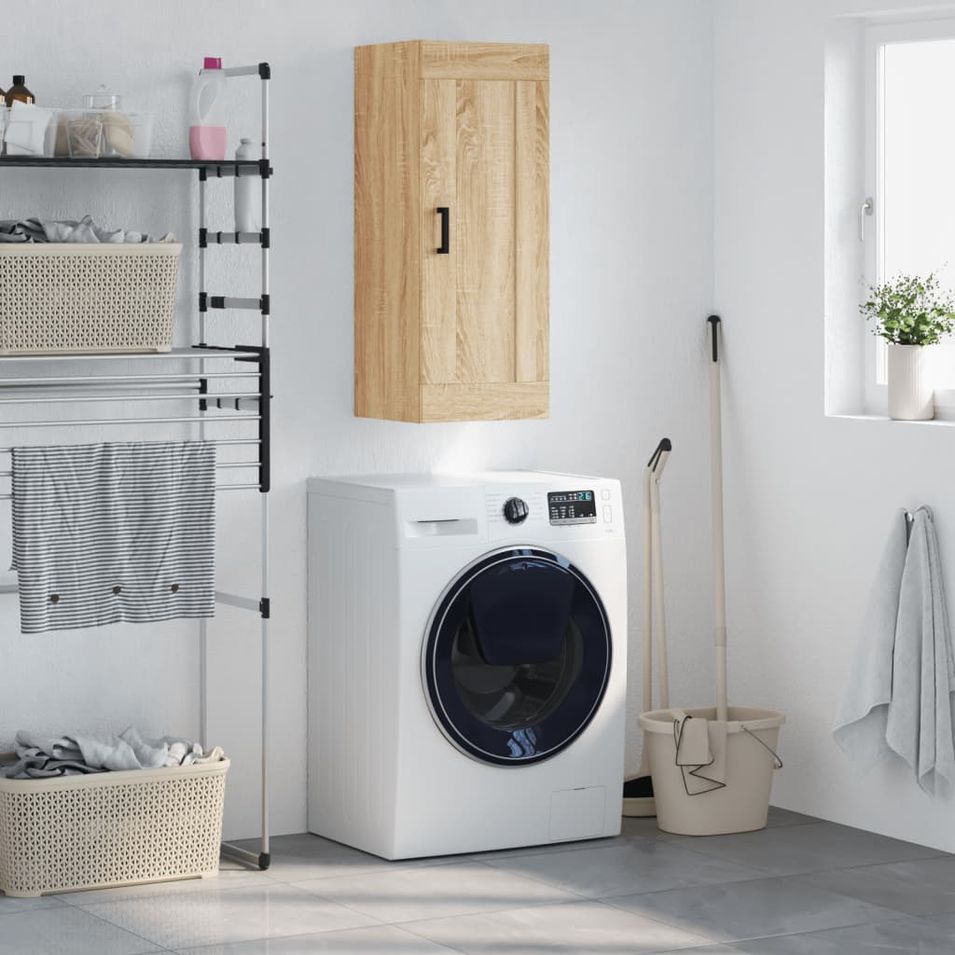 Armoire murale chêne sonoma 34,5x34x90 cm bois d'ingénierie - Photo n°1