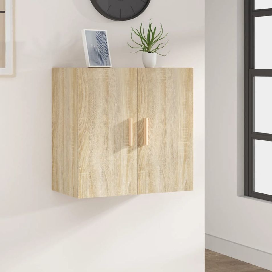 Armoire murale Chêne sonoma 60x30x60 cm Bois d'ingénierie - Photo n°1