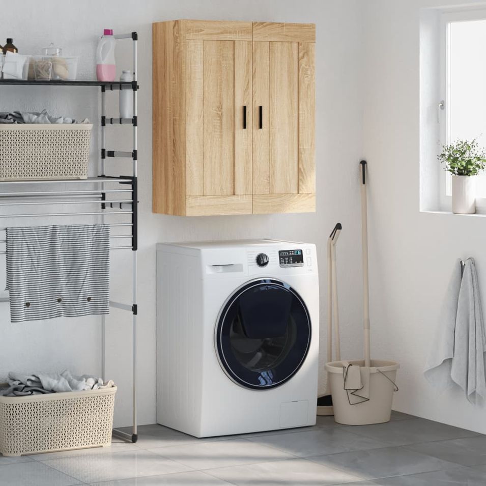 Armoire murale chêne sonoma 69,5x34x90 cm bois d'ingénierie - Photo n°1