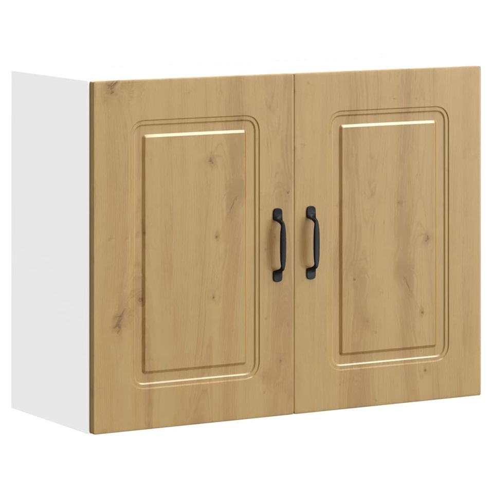 Armoire murale cuisine Kalmar chêne artisanal bois d'ingénierie - Photo n°1