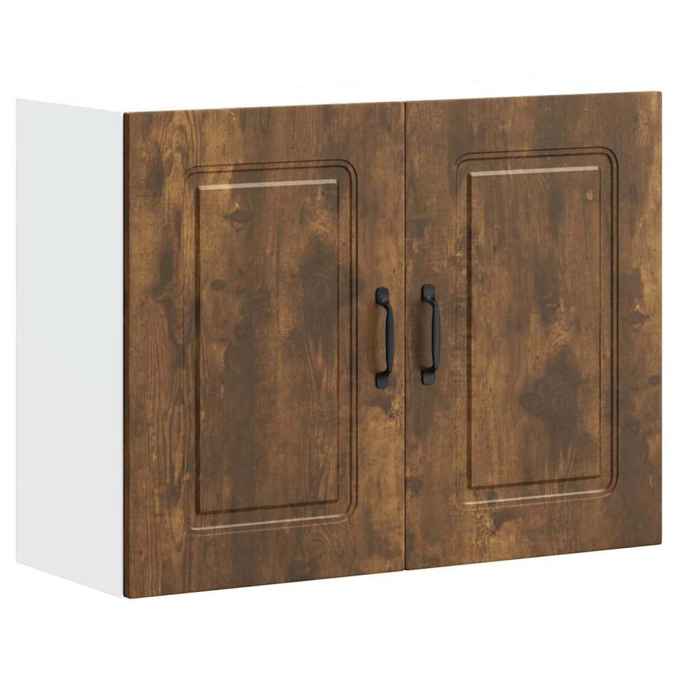 Armoire murale de cuisine Kalmar chêne fumé bois d'ingénierie - Photo n°1