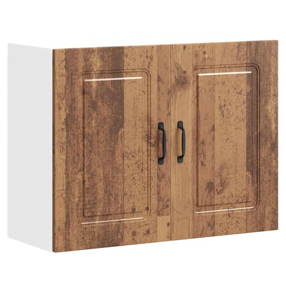 Armoire murale de cuisine Kalmar vieux bois bois d'ingénierie - Photo n°1