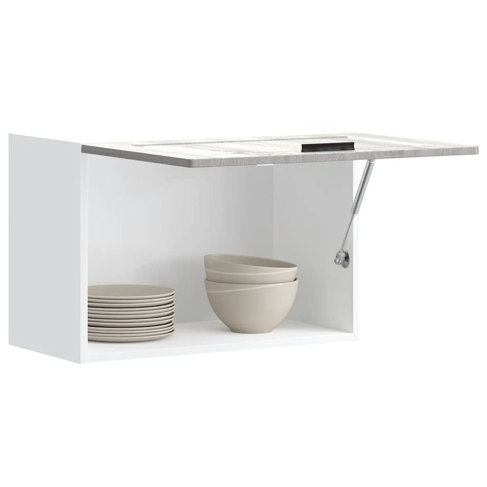 Armoire murale de cuisine Porto sonoma gris bois d'ingénierie - Photo n°1