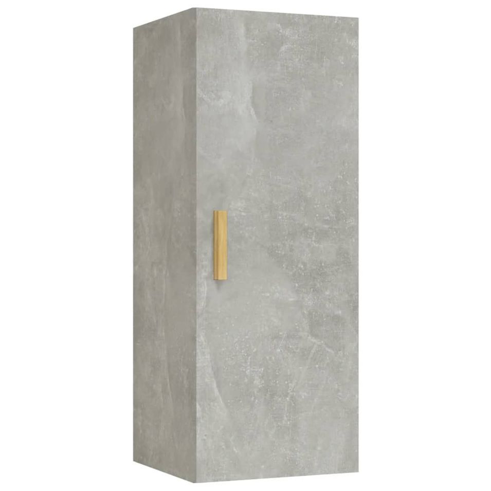 Armoire murale Gris béton 34,5x34x90 cm Bois d'ingénierie - Photo n°1