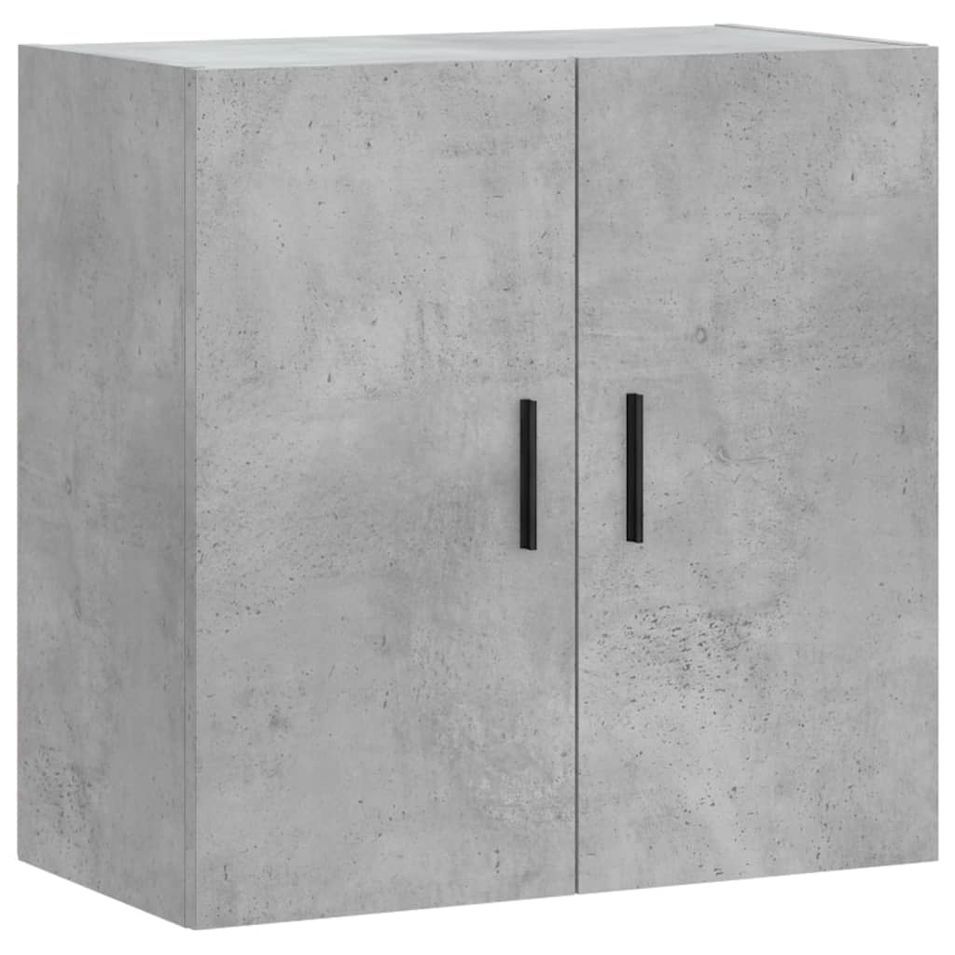 Armoire murale gris béton 60x31x60 cm bois d'ingénierie - Photo n°1