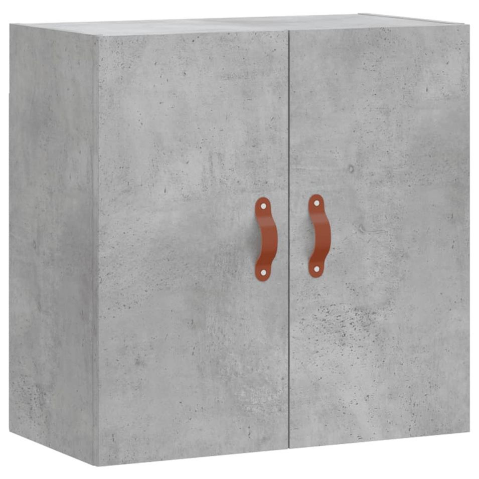 Armoire murale gris béton 60x31x60 cm bois d'ingénierie - Photo n°1