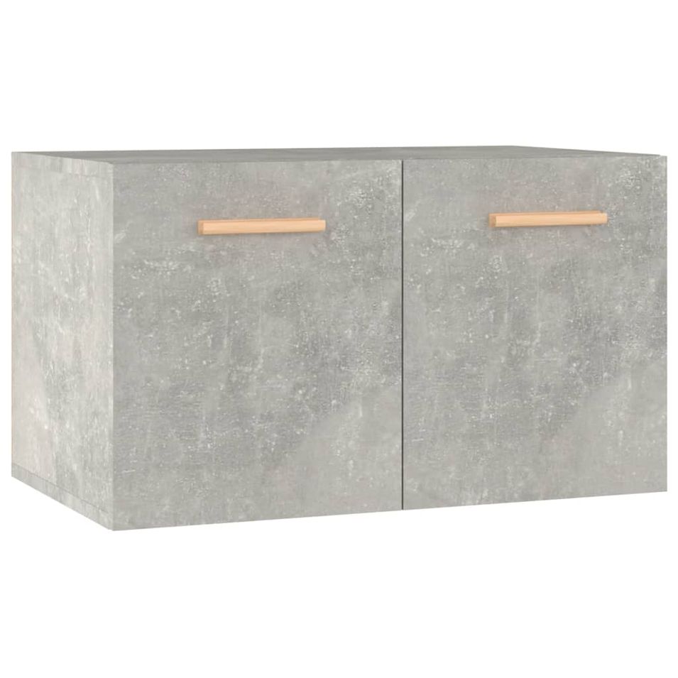 Armoire murale Gris béton 60x36,5x35 cm Bois d'ingénierie - Photo n°1