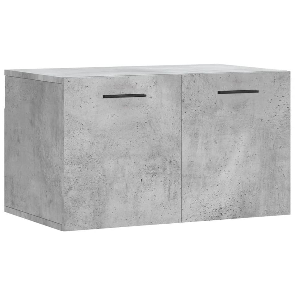 Armoire murale Gris béton 60x36,5x35 cm Bois d'ingénierie - Photo n°1