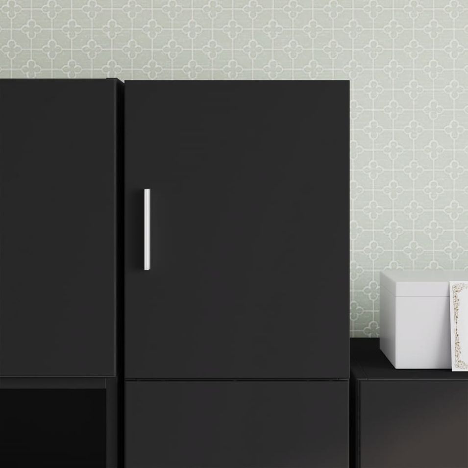 Armoire murale noir 30x42,5x40 cm bois d'ingénierie - Photo n°1