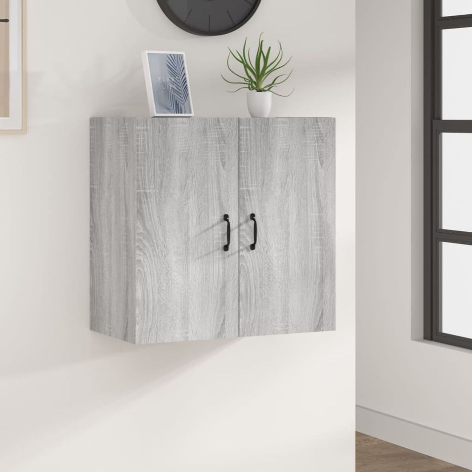 Armoire murale Sonoma gris 60x31x60 cm Bois d'ingénierie - Photo n°1