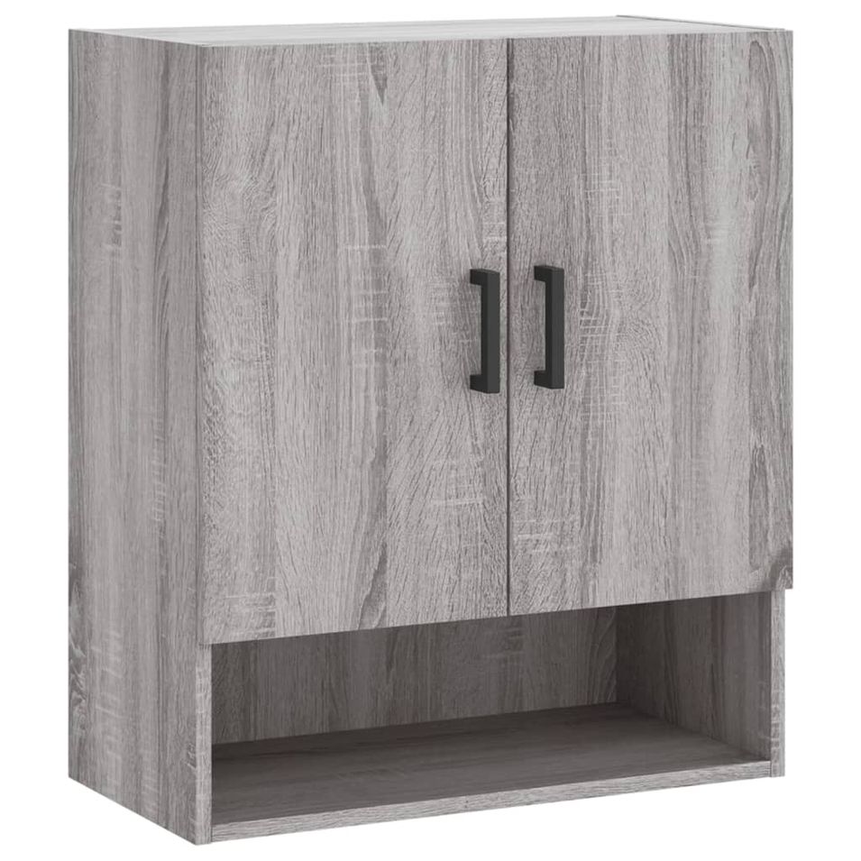 Armoire murale sonoma gris 60x31x70 cm bois d'ingénierie - Photo n°1