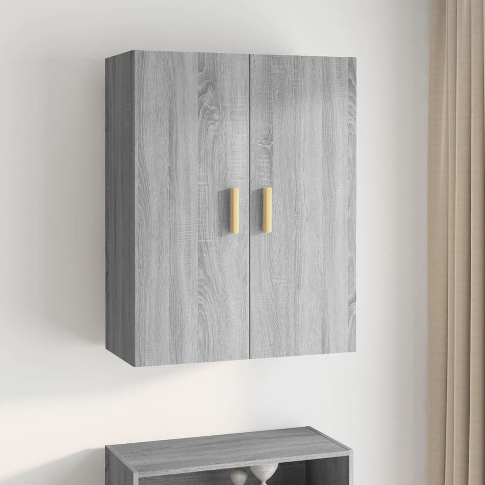 Armoire murale suspendue Sonoma gris 69,5x34x90 cm - Photo n°1