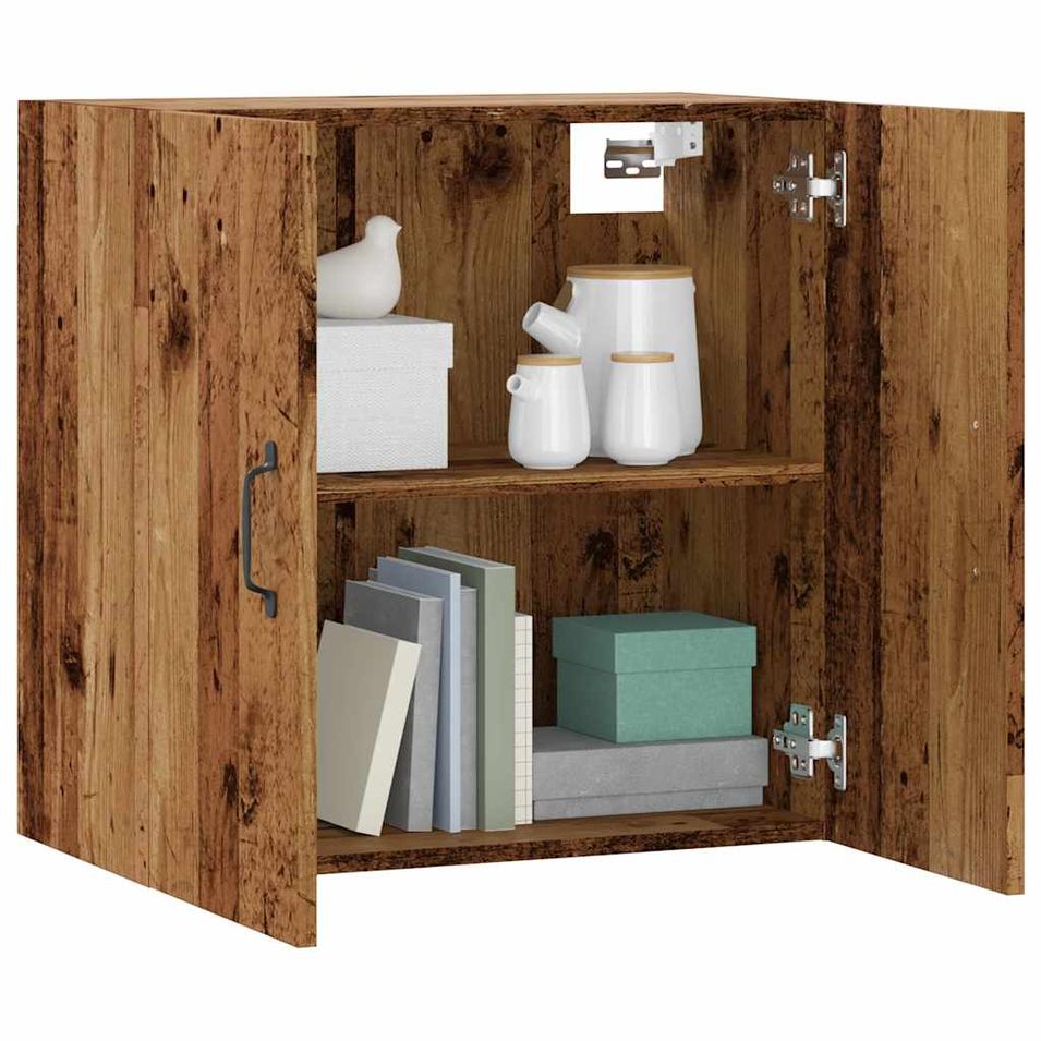 Armoire murale vieux bois 60x31x60 cm bois d'ingénierie - Photo n°1