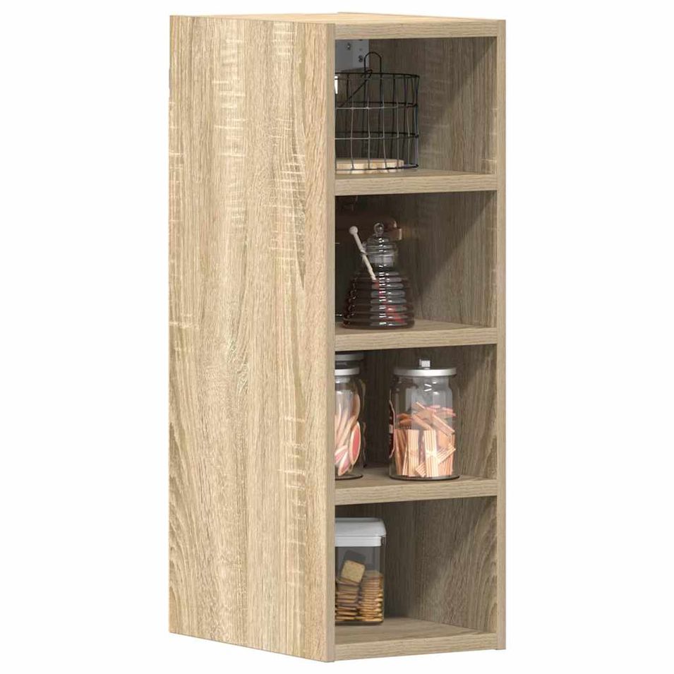 Armoire suspendue chêne sonoma 20x29,5x60 cm bois d'ingénierie - Photo n°1