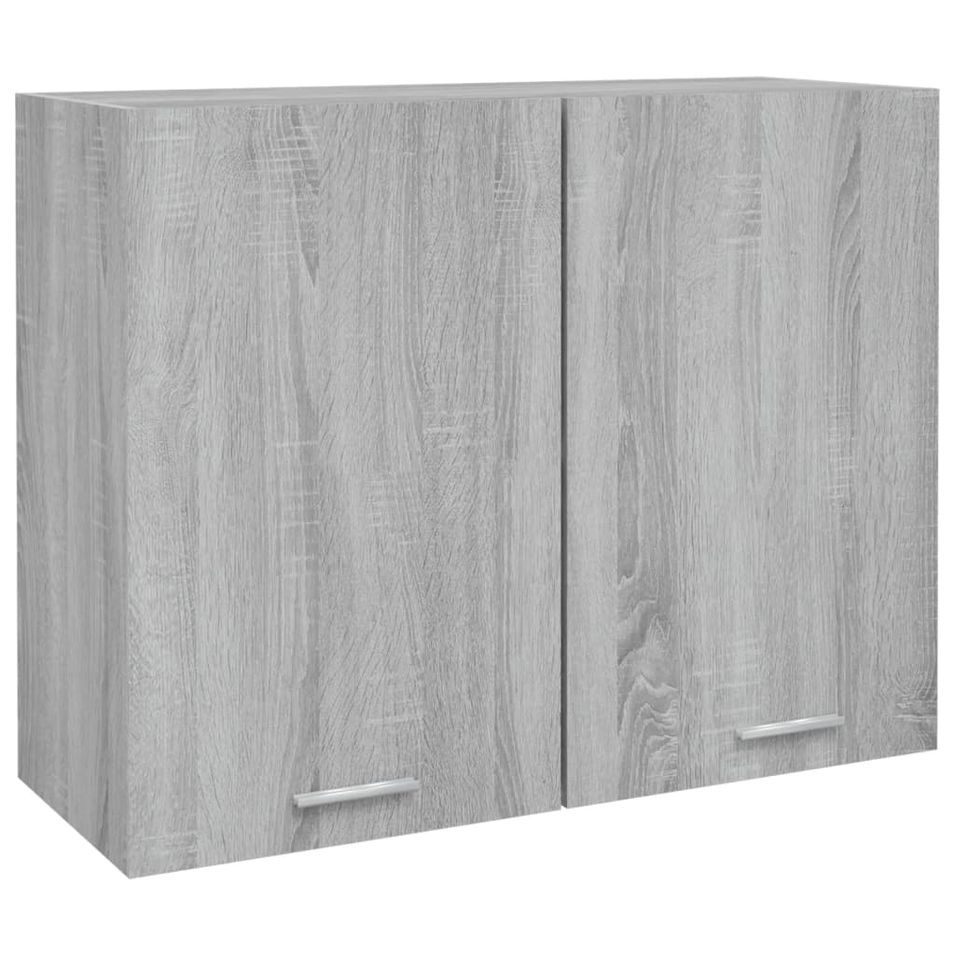 Armoire suspendue Sonoma gris 80x31x60 cm Bois d'ingénierie - Photo n°1