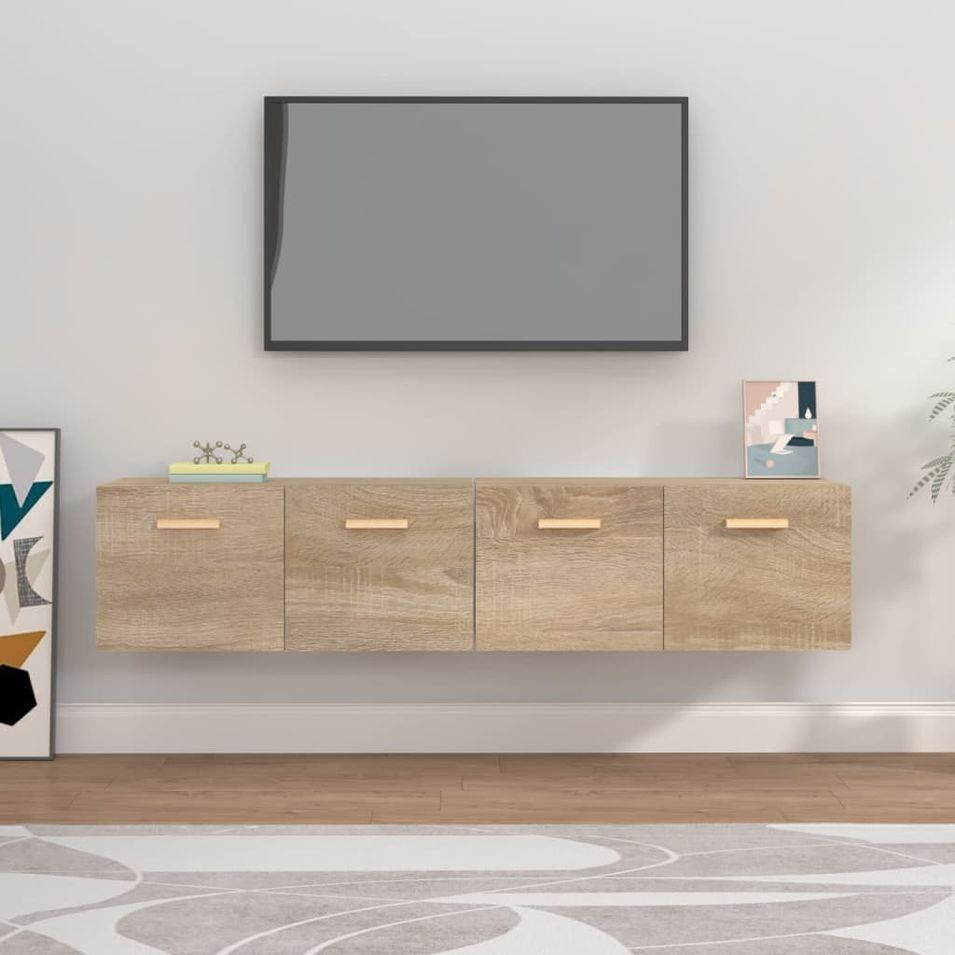 Armoires murales 2 pcs Chêne sonoma 80x35x36,5 cm Bois - Photo n°1
