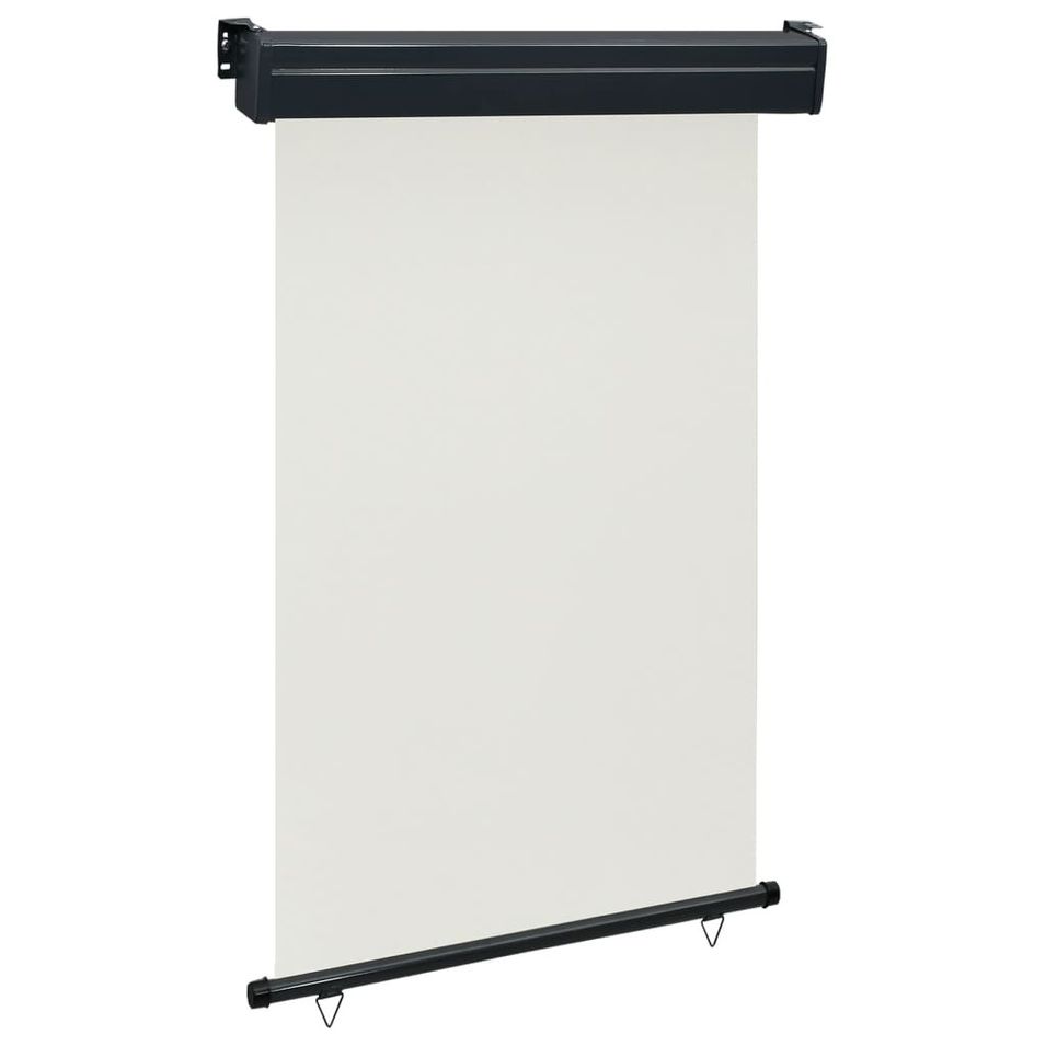 Auvent latéral de balcon 120x250 cm Crème - Photo n°1