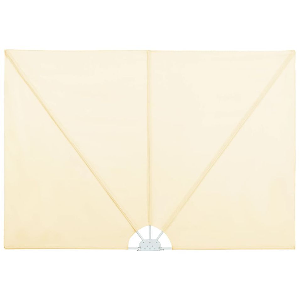 Auvent latéral pliable de terrasse Crème 300 x 150 cm - Photo n°1