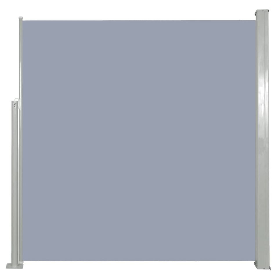 Auvent latéral rétractable 140 x 300 cm Gris - Photo n°1