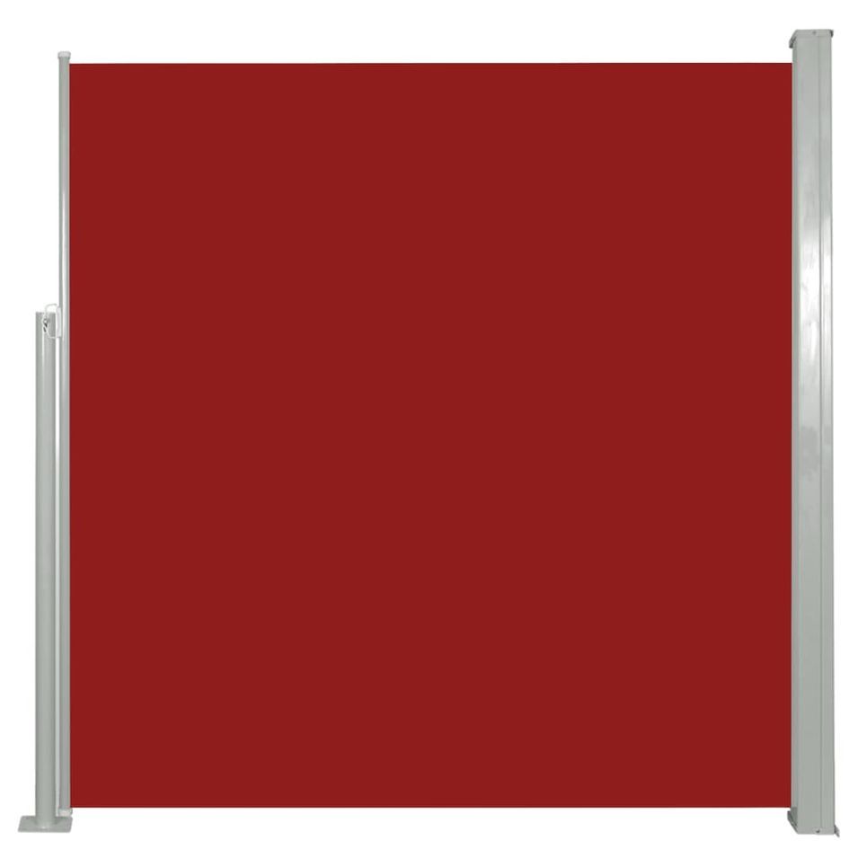 Auvent latéral rétractable 140 x 300 cm Rouge - Photo n°1