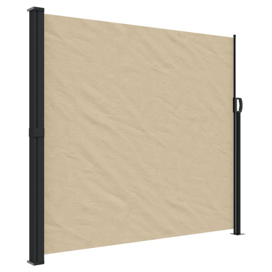 Auvent latéral rétractable beige 180x600 cm - Photo n°1
