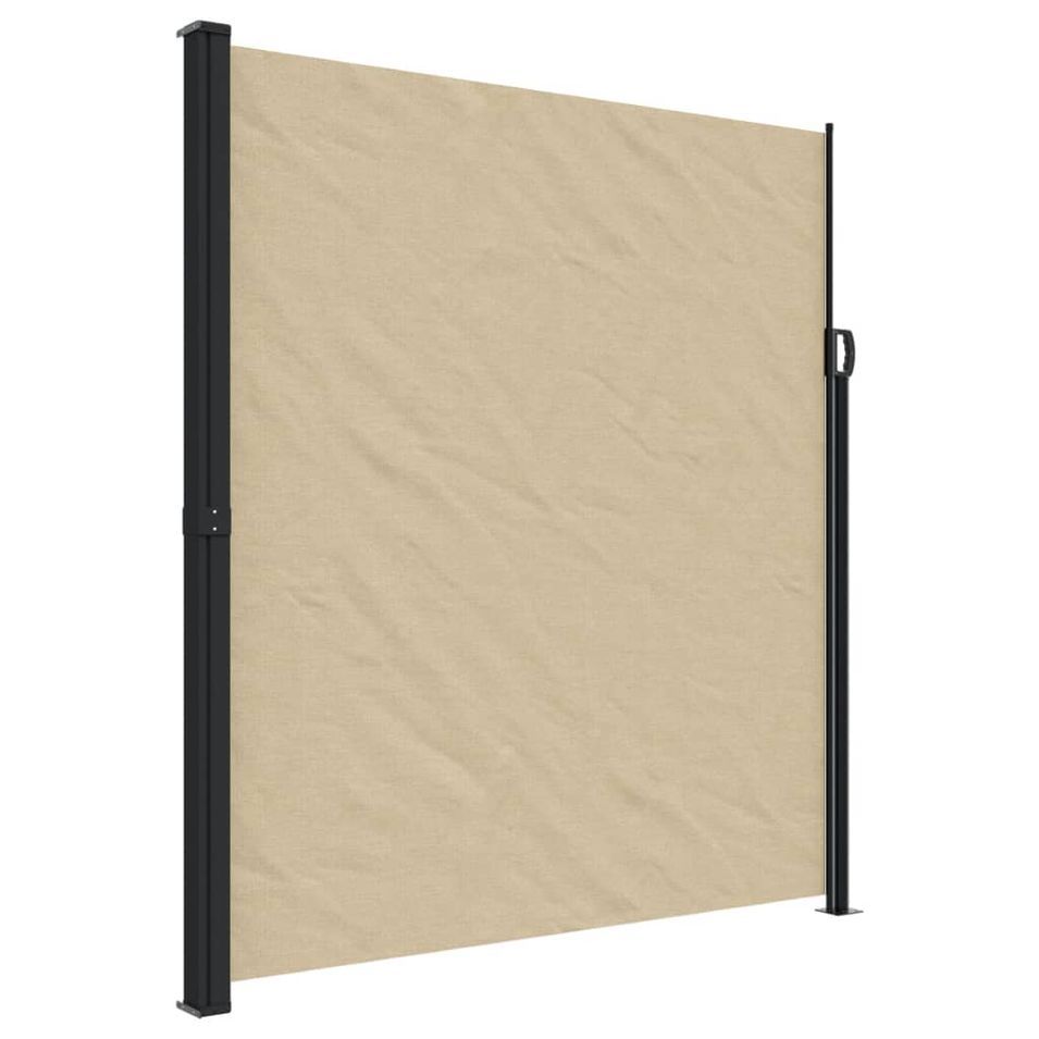 Auvent latéral rétractable beige 220x300 cm - Photo n°1