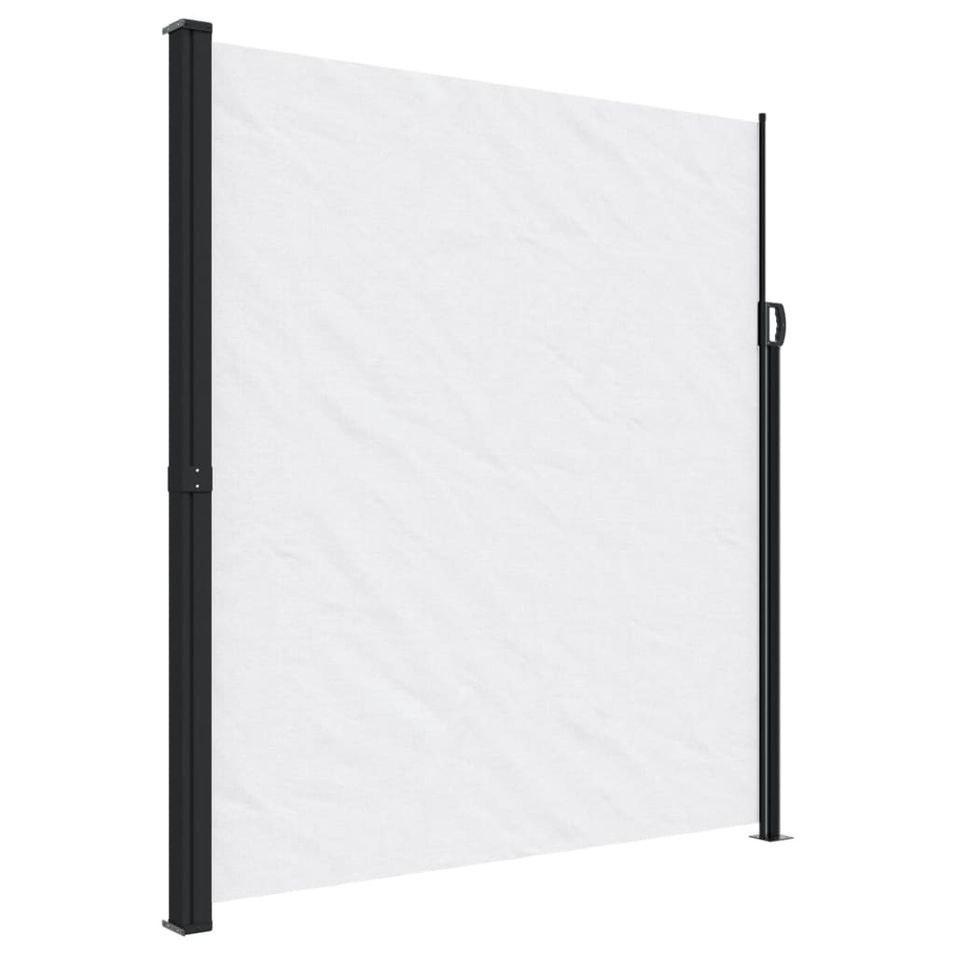 Auvent latéral rétractable blanc 220x300 cm - Photo n°1