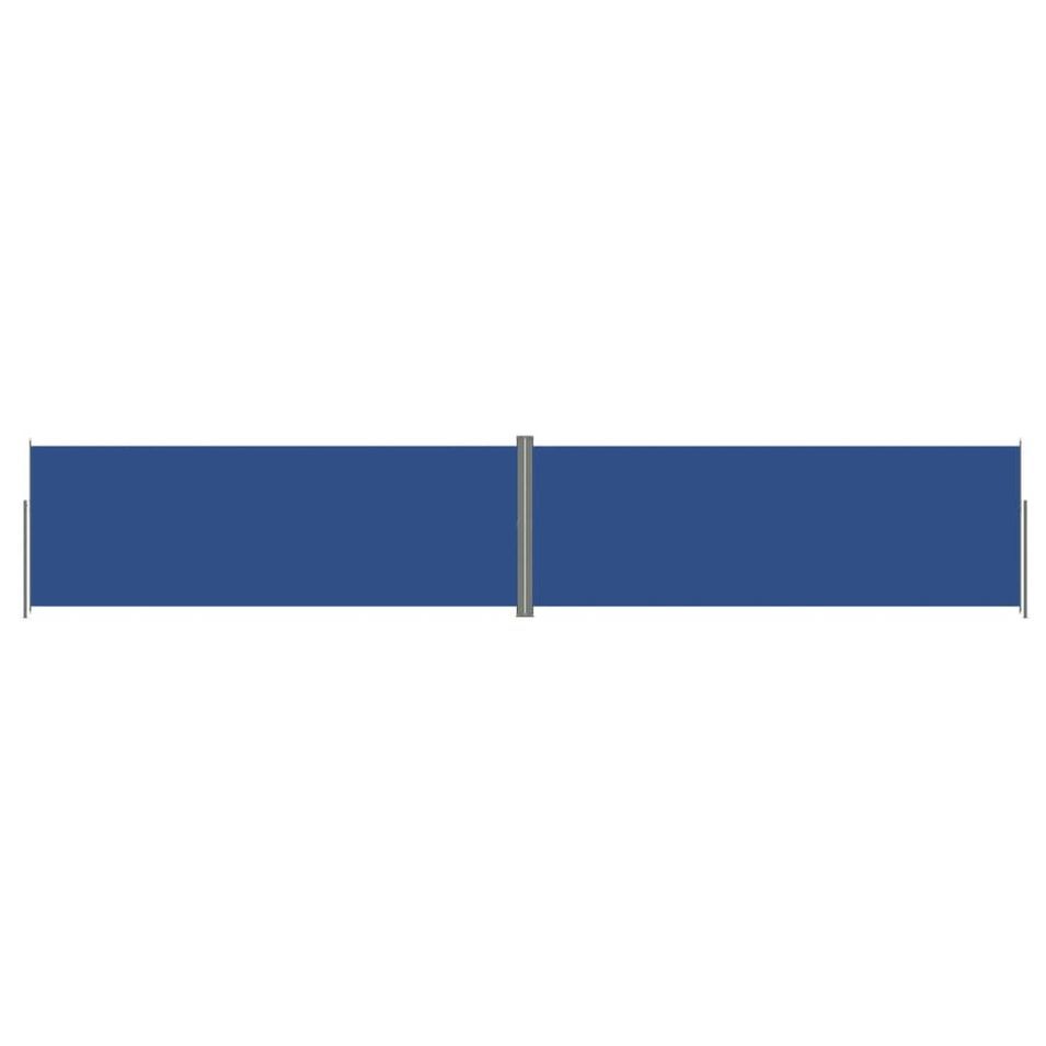 Auvent latéral rétractable Bleu 220x1200 cm - Photo n°1