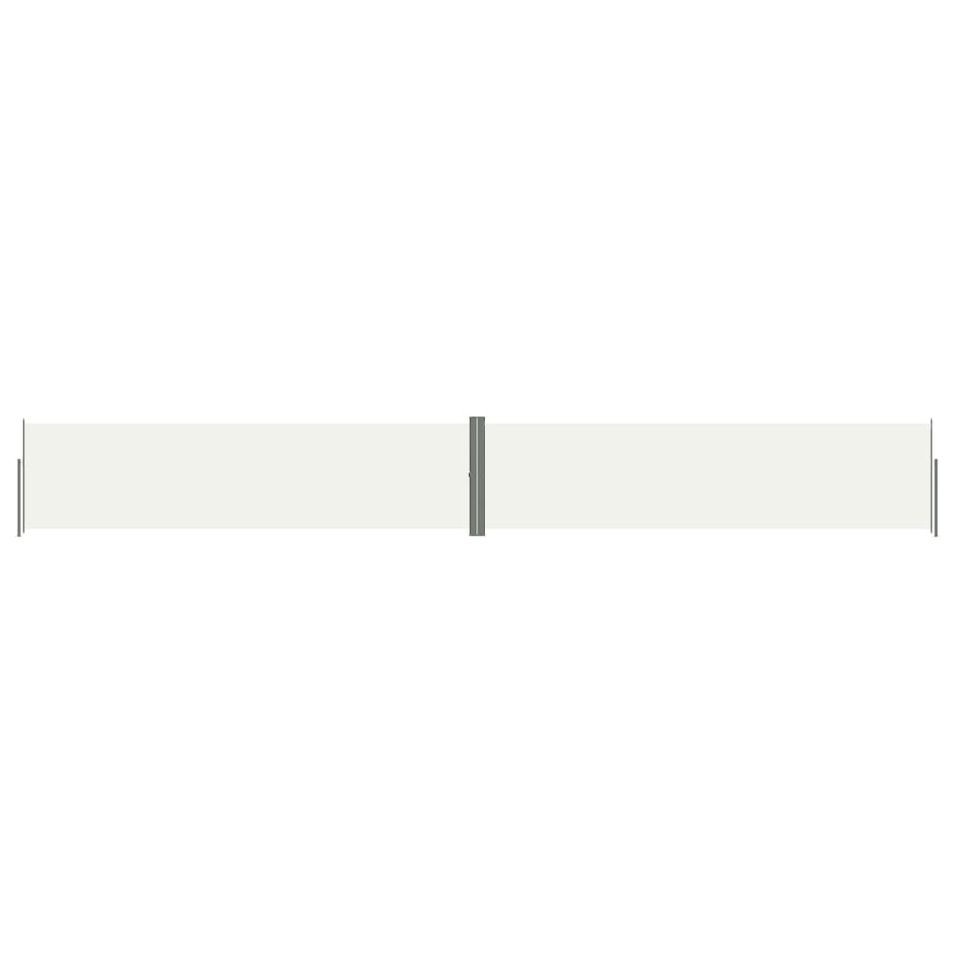 Auvent latéral rétractable Crème 160x1200 cm - Photo n°1